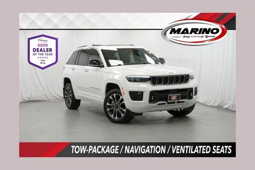 Bright White Clearcoat 2023 Jeep Grand Cherokee Overland