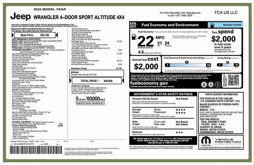 2023 Jeep Wrangler Sport