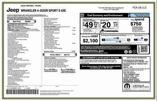2024 Jeep Wrangler Sport S