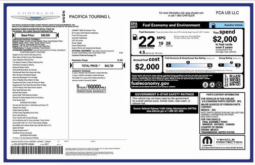 2023 Chrysler Pacifica Touring L