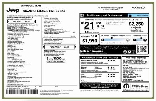 2020 Jeep Grand Cherokee Limited