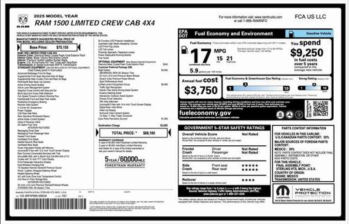 2025 RAM 1500 Limited