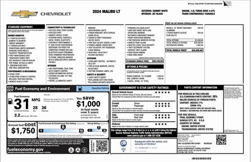 2024 Chevrolet Malibu FWD 1LT