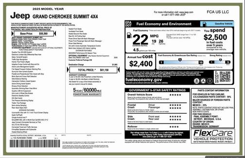 2025 Jeep Grand Cherokee Summit