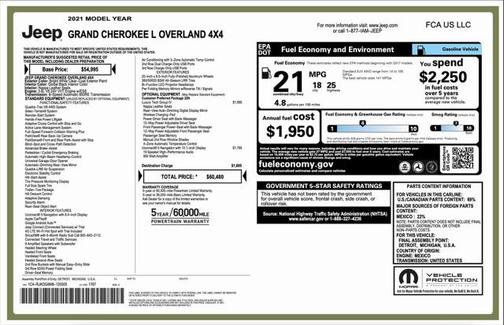 2021 Jeep Grand Cherokee L Overland
