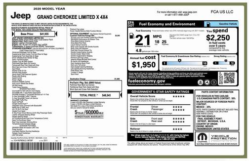 2020 Jeep Grand Cherokee Limited X