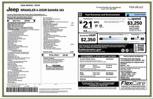 2026 Jeep Wrangler 4-Door Sahara 4x4