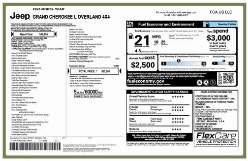 2025 Jeep Grand Cherokee L Overland