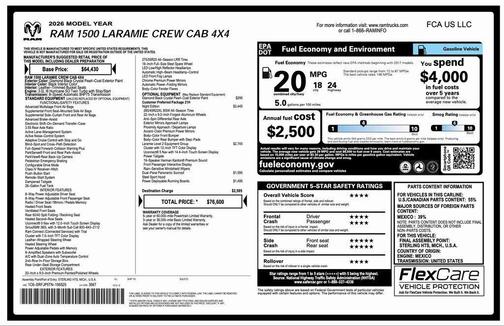 2026 RAM 1500 Laramie