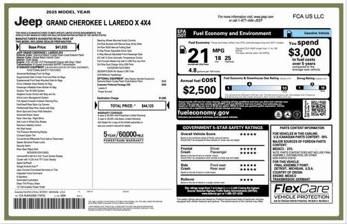 2025 Jeep Grand Cherokee L Laredo