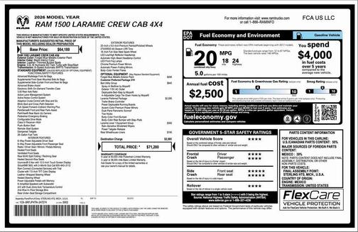2026 RAM 1500 Laramie
