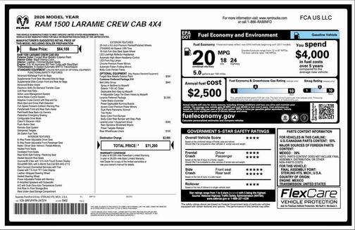 2026 RAM 1500 Laramie