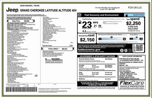 2026 Jeep Grand Cherokee Altitude