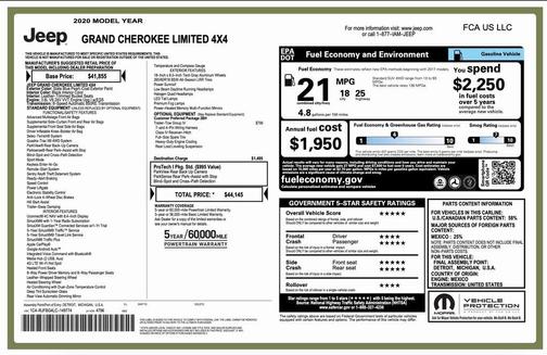 2020 Jeep Grand Cherokee Limited