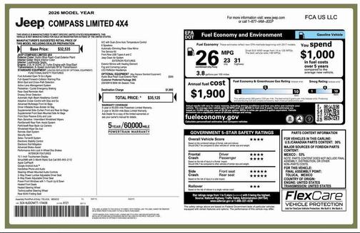 2026 Jeep Compass Limited