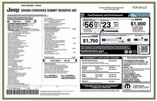 2024 Jeep Grand Cherokee 4xe Summit Reserve