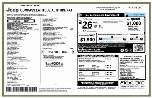 2026 Jeep Compass Latitude