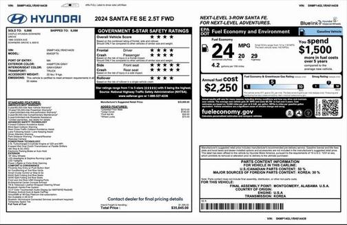 2024 Hyundai SANTA FE SE
