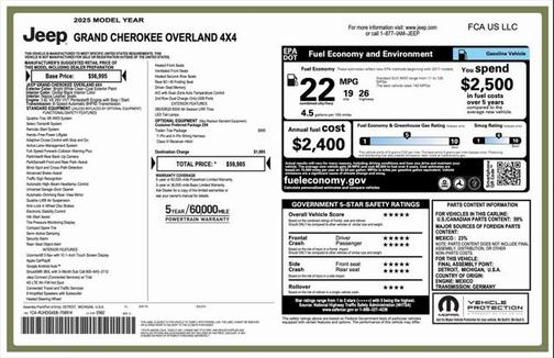 2025 Jeep Grand Cherokee Overland