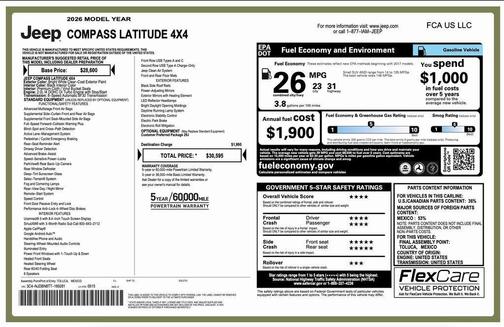 2026 Jeep Compass Latitude
