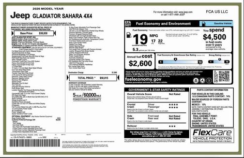 2026 Jeep Gladiator Sport