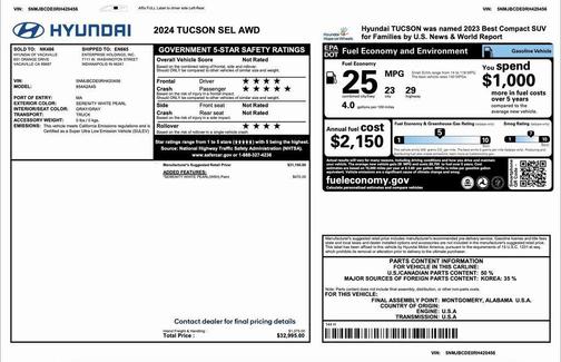 2024 Hyundai TUCSON SEL