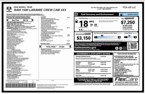 2026 RAM 1500 Laramie