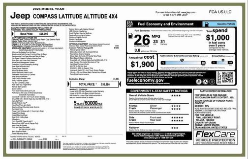 2026 Jeep Compass Latitude
