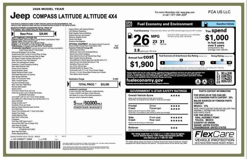 2026 Jeep Compass Latitude