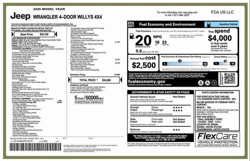 2026 Jeep Wrangler Willys