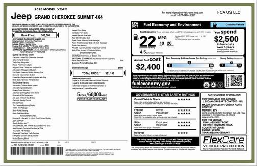 2025 Jeep Grand Cherokee Summit