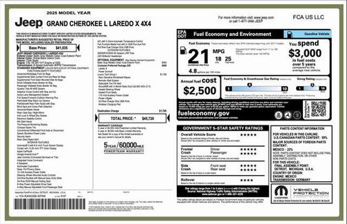 2025 Jeep Grand Cherokee L Laredo