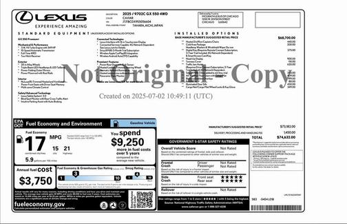 2025 Lexus GX 550 Premium+