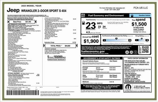 2023 Jeep Wrangler Sport S