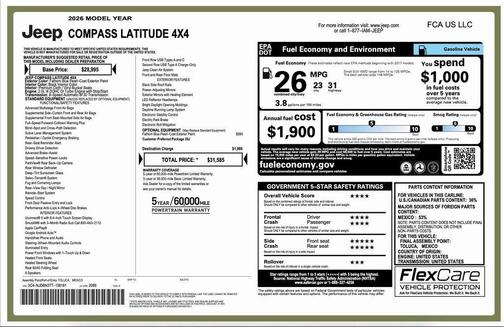2026 Jeep Compass Latitude