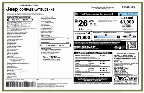 2026 Jeep Compass Latitude