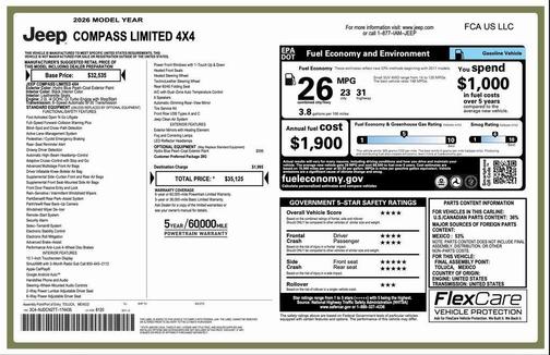 2026 Jeep Compass Limited