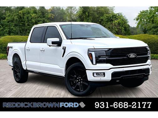 Star White Metallic Tri-Coat 2025 Ford F-150 Platinum