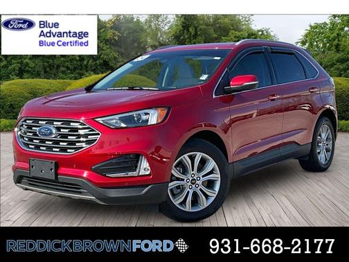 Rapid Red Metallic Tinted Clearcoat 2024 Ford Edge Titanium SUV