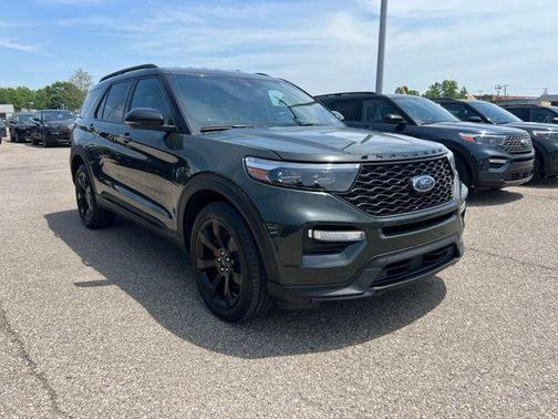 Forged Green Metallic 2023 Ford Explorer ST
