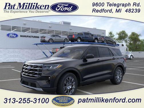 Agate Black Metallic 2026 Ford Explorer Active SUV