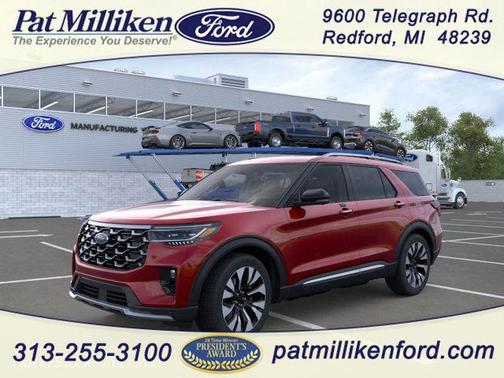 Rapid Red Metallic Tinted Clearcoat 2026 Ford Explorer Platinum