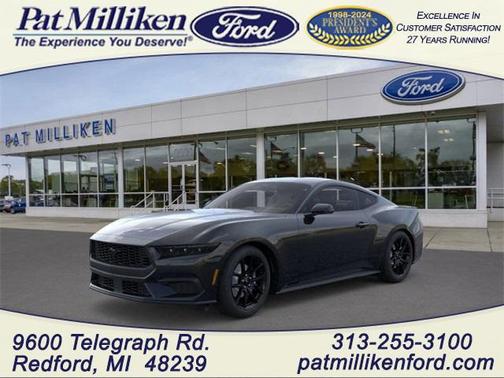 Shadow Black 2026 Ford Mustang EcoBoost Premium Coupe