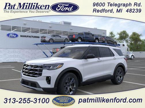 Space White Metallic 2026 Ford Explorer Active