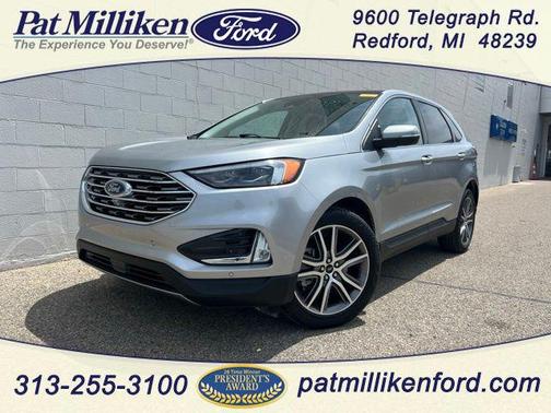 Iconic Silver Metallic 2024 Ford Edge Titanium