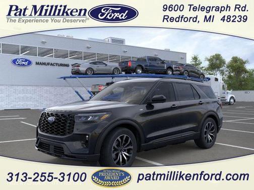 Agate Black Metallic 2026 Ford Explorer ST-Line