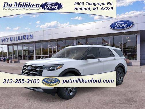 Space White Metallic 2026 Ford Explorer Active