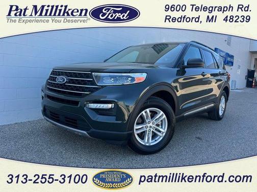 Forged Green Metallic 2023 Ford Explorer XLT