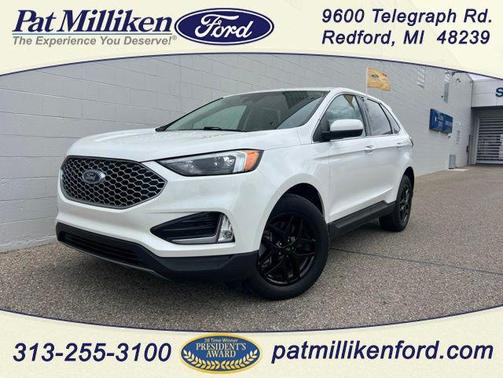 Star White Metallic Tri-Coat 2023 Ford Edge SEL