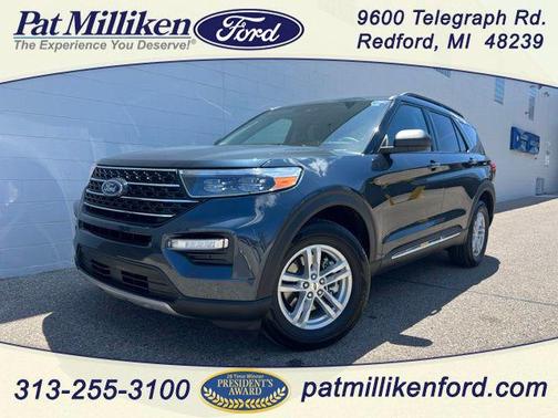 Stone Blue Metallic 2024 Ford Explorer XLT
